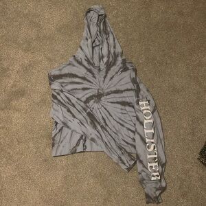 Hollister cropped hooded long sleeve